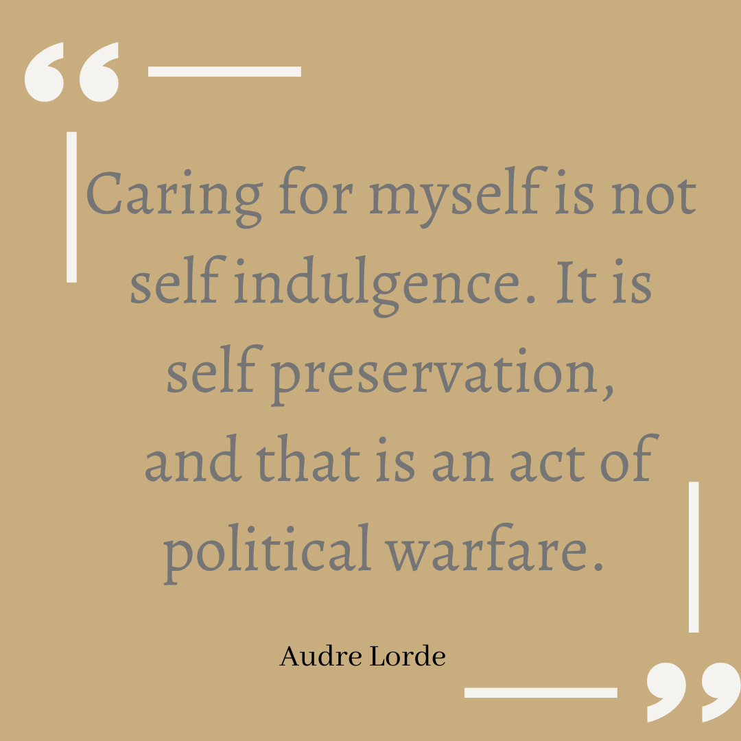 Self-care Audre Lorde